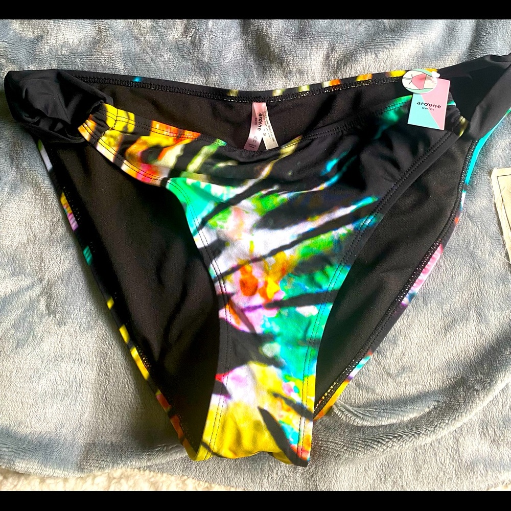 Vibrant Tie Dye Ardene Swim Classic Bikini Bottom Stretchy Comfort Cutout XL L M